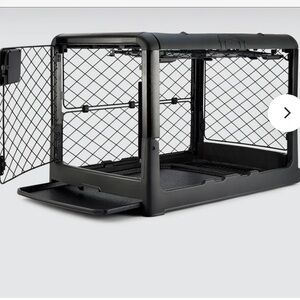 Award-winning, Diggs Revol Dog Crate with sunroof hatch, garage door, & more! 🐶